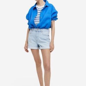 H&M Mom High Denim Shorts